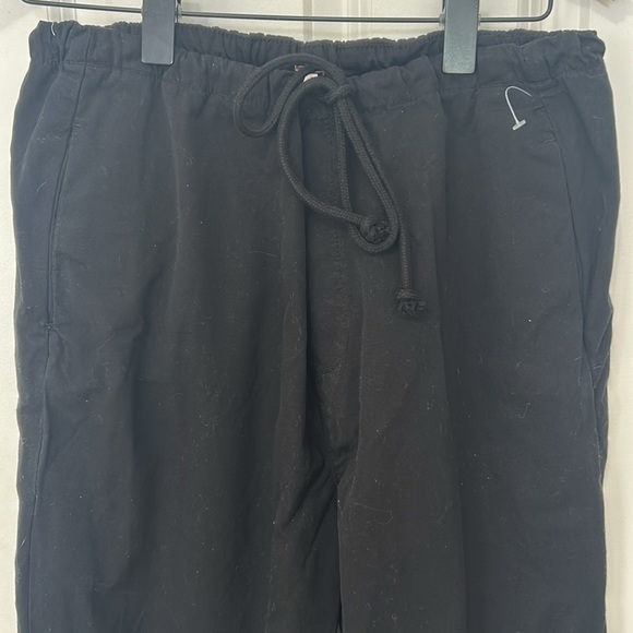 Free People Drawstring Cotton Ruched Pants size XS black casual NWOT - Picture 3 of 8